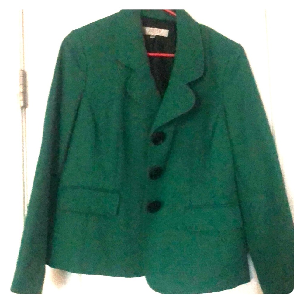 Blazer - green with black buttons